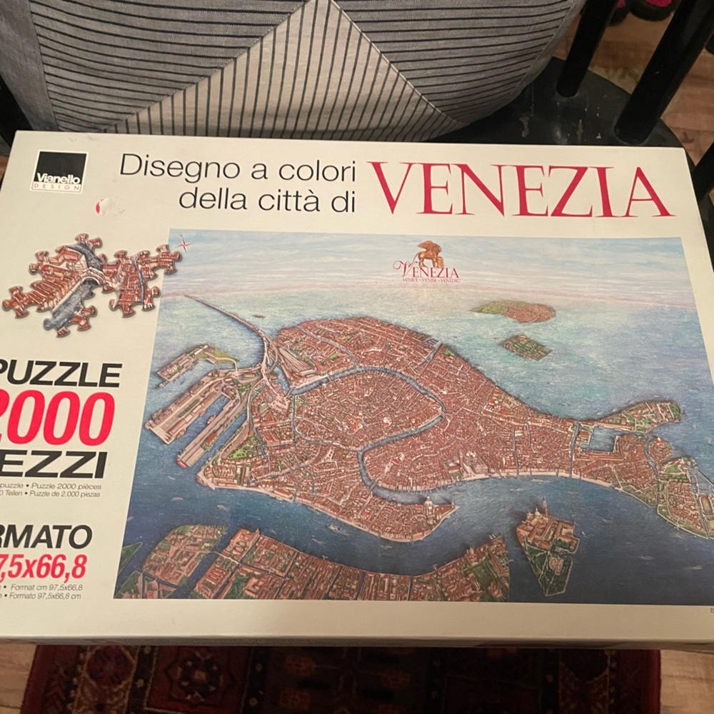 Vianello Design Venezia 2000 Piece Puzzle Vinice Italy Open Box Sealed Puzzle